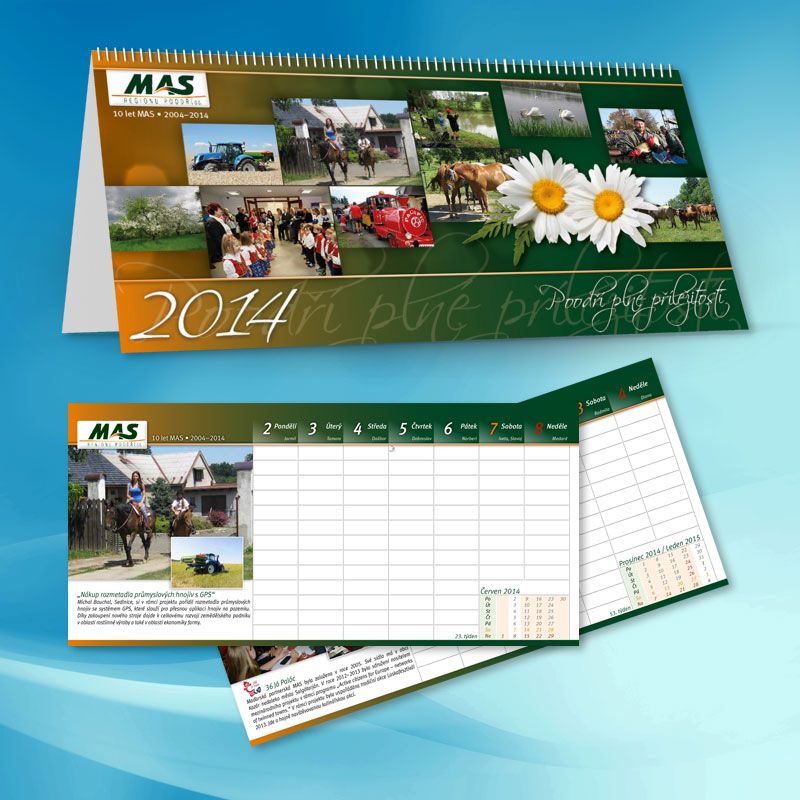 Stolní kalendář MAS 2014